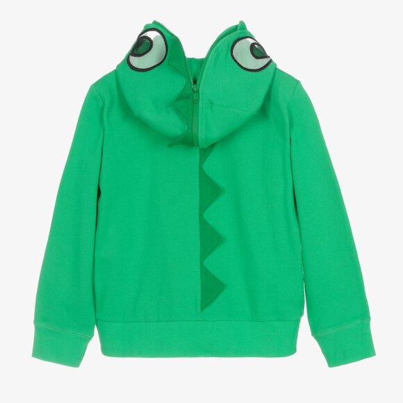 Stella McCartney Kids Teen Boys Green Zip-Up Top - Picture 2 of 9